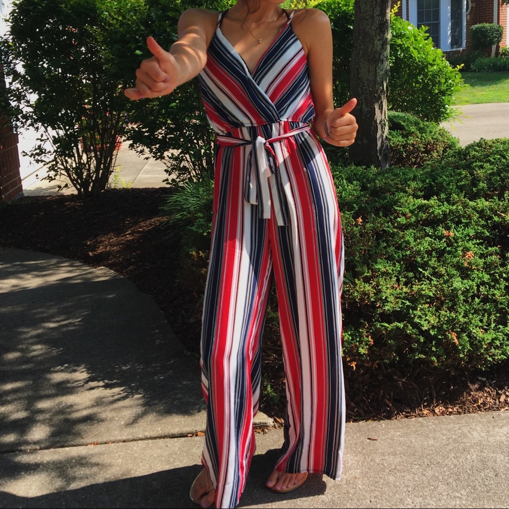 Striped jumper/ jumpsuit